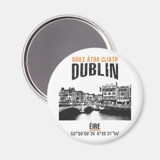 Dublin Magnet (Vorderseite/Rückseite)