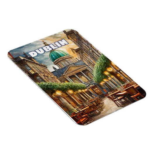 Dublin mit 100 Grün Magnet (Rechte Seite)