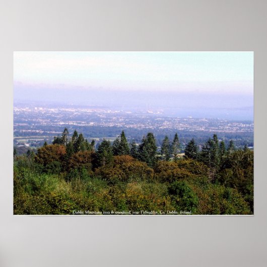 Dublin Mountains, Ireland landscape Poster (Vorne)