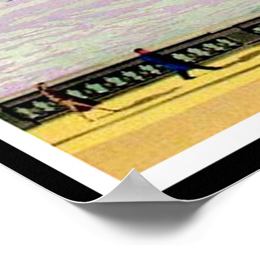 Dublin, O'Connell Bridge über dem Fluss Liffey Poster (Ecke)