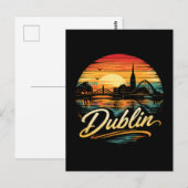 Dublin Postkarte (Vorne/Hinten)