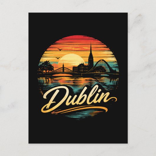 Dublin Postkarte (Vorderseite)