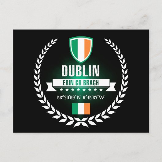 Dublin Postkarte (Vorderseite)