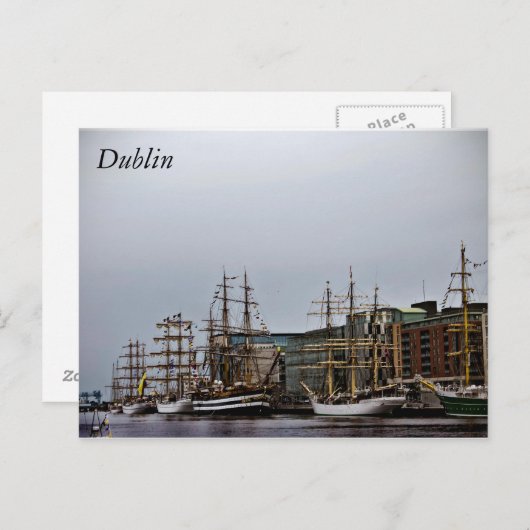 Dublin Postkarte (Vorne/Hinten)