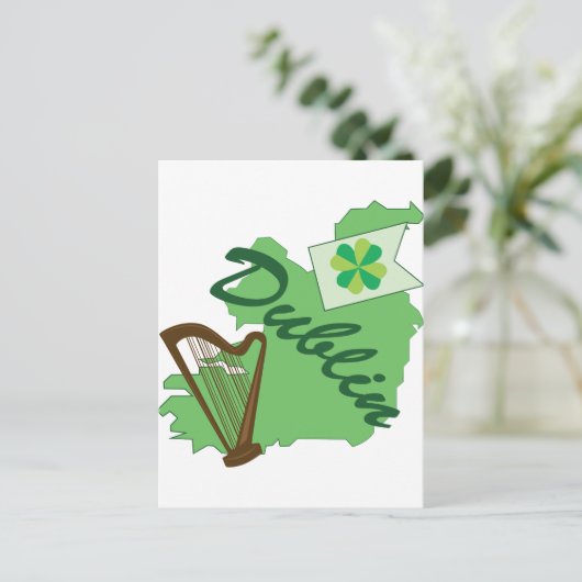 Dublin Postkarte (Stehend Vorderseite)