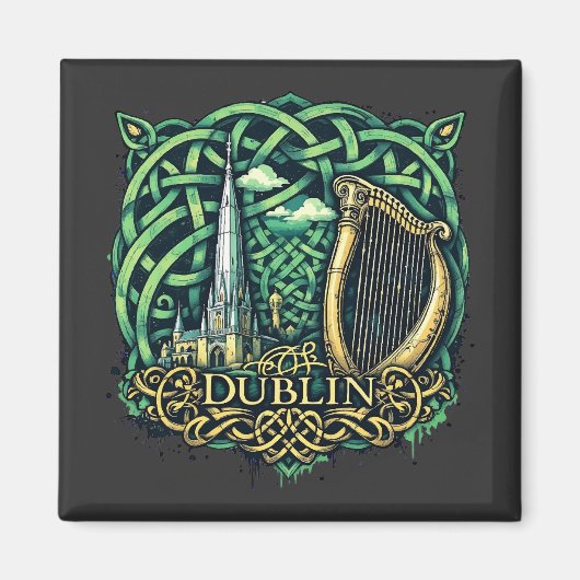 Dublin Republik Irland Magnet (Vorne)