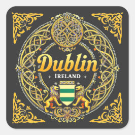 Dublin Republik Irland Quadratischer Aufkleber