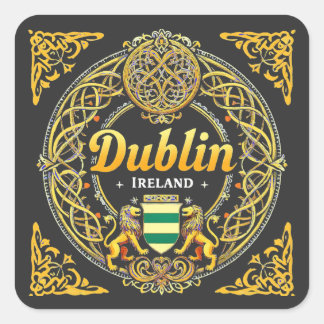 Dublin Republik Irland Quadratischer Aufkleber