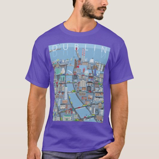 Dublin retro T-Shirt (Vorderseite)