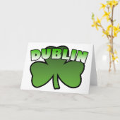 Dublin Shamrock Greeting Card Karte (Gelbe Blume)