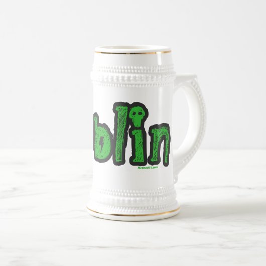 Dublin Skull Beer Stein Bierglas (VorderseiteRechts)