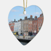 Dublin-Stadt auf dem Liffey Keramikornament (Links)