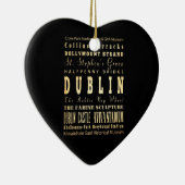 Dublin-Stadt der Irland-Typografie-Kunst Keramikornament (Rechts)