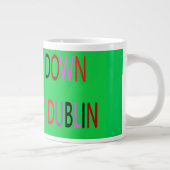 DUBLIN STADT IRLAND GREEN RED BLACK LILA Jumbo-Tasse (Rechts)