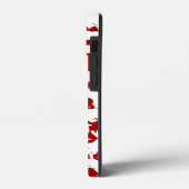 Dublin - Städtischer Stil - rot und weiß Case-Mate iPhone Hülle (Rückseite / Links)