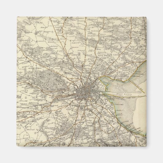 Dublin-Umgebung Magnet (Vorne)