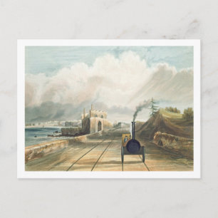 Dublin und Kingstown Railway: Von der Fußbrücke Postkarte
