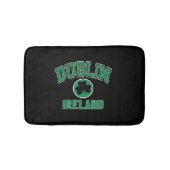 Dublin Varsity Style Kleeblatt Green Print Badematte (Vorderseite)