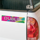 Dublin Vintage Travel Poster Autoaufkleber (Auf Lkw)