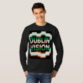 Dublin Vision Pixel Pulsieren T-Shirt (Vorne ganz)