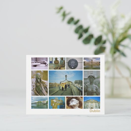 Dubliner Multi-Image Postkarte (Stehend Vorderseite)
