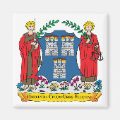 Dubliner Wappen Magnet (Vorne)