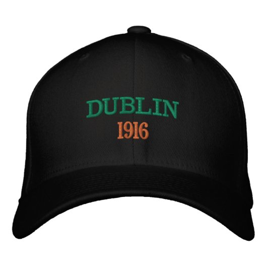 Dublinqualitäts-Wolle-Baseballmütze 1916 Bestickte Kappe (Vorderseite)