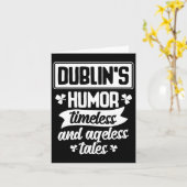 Dublins Spaß Timeless Ageless Beer St Patrick Day Karte (Gelbe Blume)