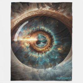 Dubman Designs: Auge Gottes, Fluss der Hoffnung Fleecedecke