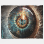 Dubman Designs: Auge Gottes, Fluss der Hoffnung Fleecedecke (Vorderseite (Horizontal))