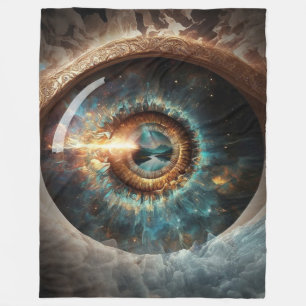 Dubman Designs: Auge Gottes, Fluss der Hoffnung Fleecedecke