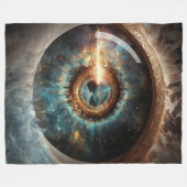 Dubman Designs: Auge Gottes, Fluss der Hoffnung Fleecedecke (Vorderseite (Horizontal))