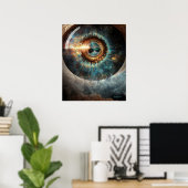 Dubman Designs: Auge Gottes, Fluss der Hoffnung Poster (Heimbüro)