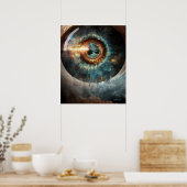 Dubman Designs: Auge Gottes, Fluss der Hoffnung Poster (Küche)