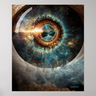 Dubman Designs: Auge Gottes, Fluss der Hoffnung Poster