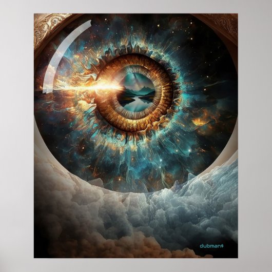 Dubman Designs: Auge Gottes, Fluss der Hoffnung Poster (Vorne)