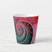 Dubman Designs: Fibonacci-Mosaik-Spiral-Monogramm Milchtasse (Vorderseite)