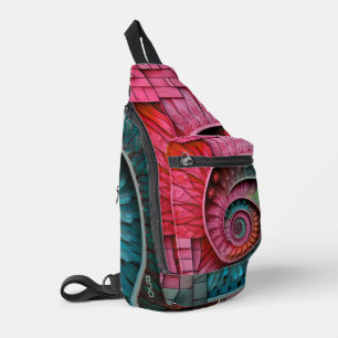 Dubman Designs: Fibonacci-Mosaikspirale Crossbody Bag
