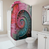 Dubman Designs: Fibonacci-Mosaikspirale Duschvorhang (Beispiel)