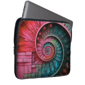 Dubman Designs: Fibonacci-Mosaikspirale Laptopschutzhülle (Vorne Rechts)