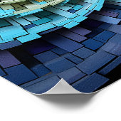Dubman Designs: Fibonacci Regenbogen-Trippy-Spiral Poster (Ecke)