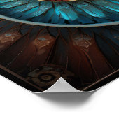 Dubman Designs: Leuchtende Fibonacci-Spiral-Kollag Poster (Ecke)