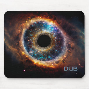 Dubman Designs: Universales Auge, Himmelsgalaxie Mousepad