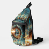 Dubman Does Design: Eye of God, River of Hope Crossbody Bag (Rechte Ecke)
