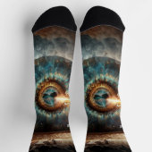 Dubman Does Design: Eye of God, River of Hope Socken (Oben)