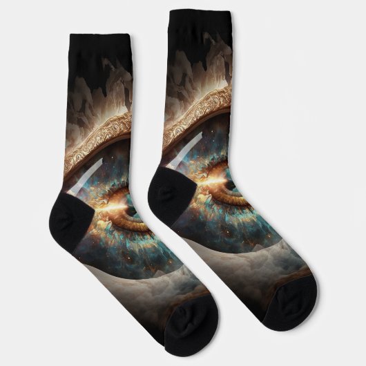 Dubman Does Design: Eye of God, River of Hope Socken (Rechts)