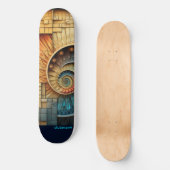 Dubman Does Design: Fibonacci Multiverse Collage Skateboard (Vorderseite)