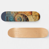 Dubman Does Design: Fibonacci Multiverse Collage Skateboard (Horizontal)