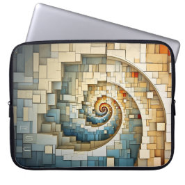 Dubman Does Design: Fibonacci Naturals Monogram Laptopschutzhülle