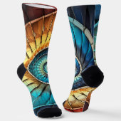 Dubman Does Design: Fibonacci-Regenbogenspektrum Socken (Gewinkelt)